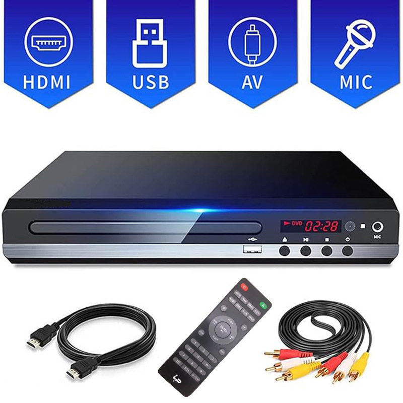 Ready Stock Dvd Home Dvd Player Evd Player Children's Vcd Player High-Definition Mini Cd Player