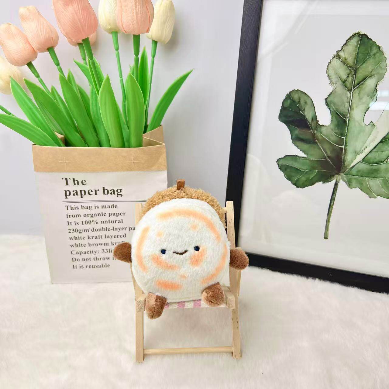 肉夹馍玩偶毛绒玩具陕西西安文创绒可爱馍馍公仔挂件生日礼物女生