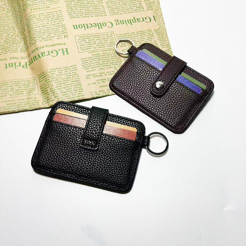 Ultra-Thin Wallet Card Holder, Compact Card Holder, Men's and Women's Card Slot, Anti-Magnetic Credit Card Card, Driver's License, Id Card Holder