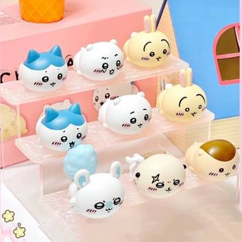 Jiyika wow chiikawa prone posture buddy blind box small eight Usaqi hand ornaments doll girl gift