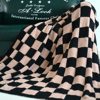 B40 Checkerboard Pattern A-Grade Half-Velvet Blanket Air Conditioning Blanket Office Nap Blanket Sofa Throw Blanket Guesthouse Hotel Blanket