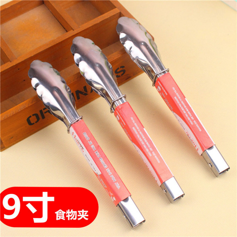 9 inch stainless steel bread clip silicone food clip baking barbecue kitchen DIY tools