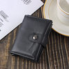 Card Holder Rfid Anti-Theft Credit Card Case Aluminum Alloy Card Box Coin Purse Card Cover with Buckle Bag Leather Card Holder