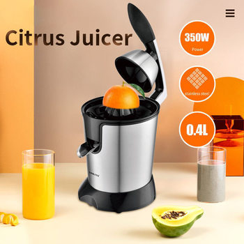 Cross-Border Household European Standard Portable Stainless Steel Orange Juicer Lemon Juicer Original Juicer Electric Fresh Juicer 350W