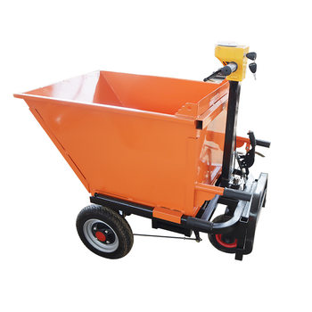 Engineering electric station frame ash hopper truck agricultural pull material pull brick freight dump three-wheel pushable station small carrier