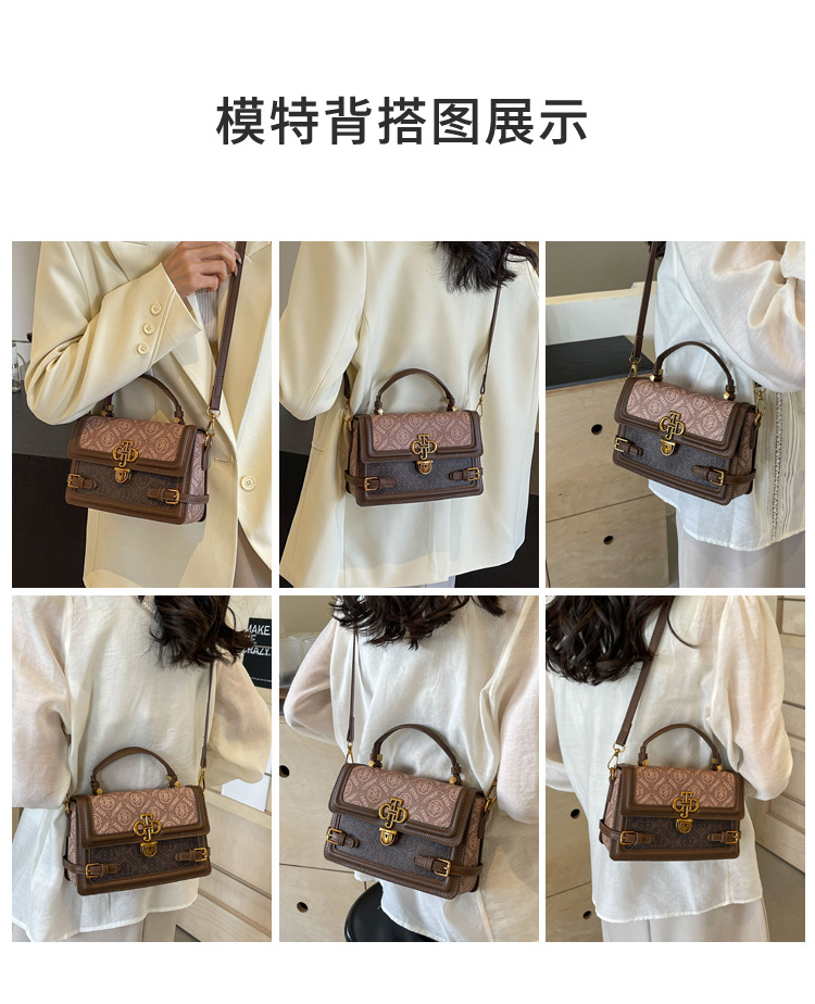 Foreign Style Small Square Bag Shoulder Bag Niche Design High-end Sense Bag Women's Internet Hot Super Hot Handbag Fashion Crossbody Bag 10 O1CN01JfjKjk1SSiWmJz9xf !!2218042692246 0 cib