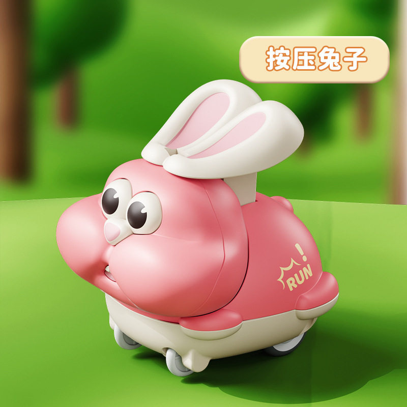 按压玩具车儿童工程车3-6岁动物惯性小飞机夜市摆摊澄海玩具批发