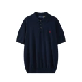 Navy blue red label