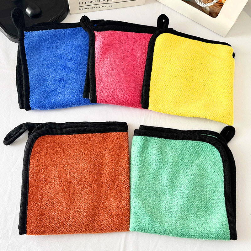 Car Wash Towel Rag, Car Wipe Towel, Thickeneded Water-Absorbent Double-Sided Car Wipe Towel, Coral Velvet Car Wipe Cloth, Car Towel