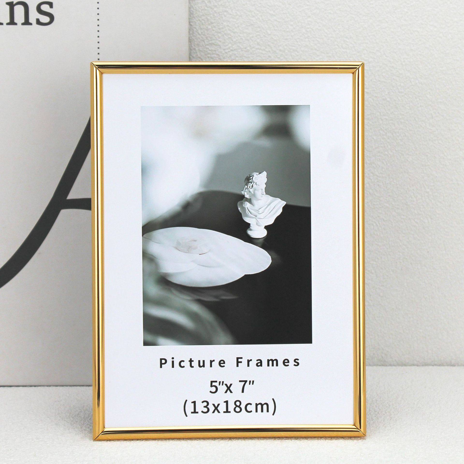 Silver Metal Kidsren's Art Photo Frame Table A4 Framed Business License Frame Picture Frame Wall Hanging Metal Photo Frame