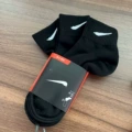 Thin Mid-Crew Socks Black [Red Card]