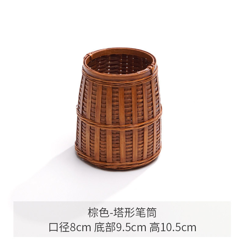 Bamboo six gentleman storage tube creative bamboo pen holder tea set accessories household tea clip wool pen holder tea ceremony storage tube