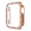 Suitable for apple watch set apple watch 7 protective case PC single and double row drill frame 45 half package 41 Hollow