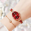 Swiss Counter Quality Fully Automatic Maple Leaf Ruby ​​Girls Watch Small Dial Bracelet Elegant Temperament Watch