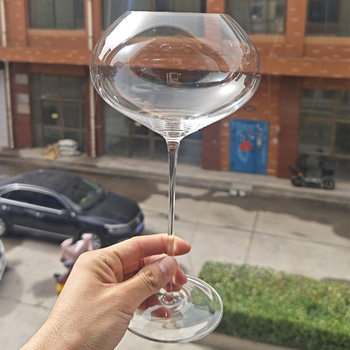 New ultra-thin heart burgundy cup crystal glass belly red wine glass creative high-value fragrance cup tasting cup