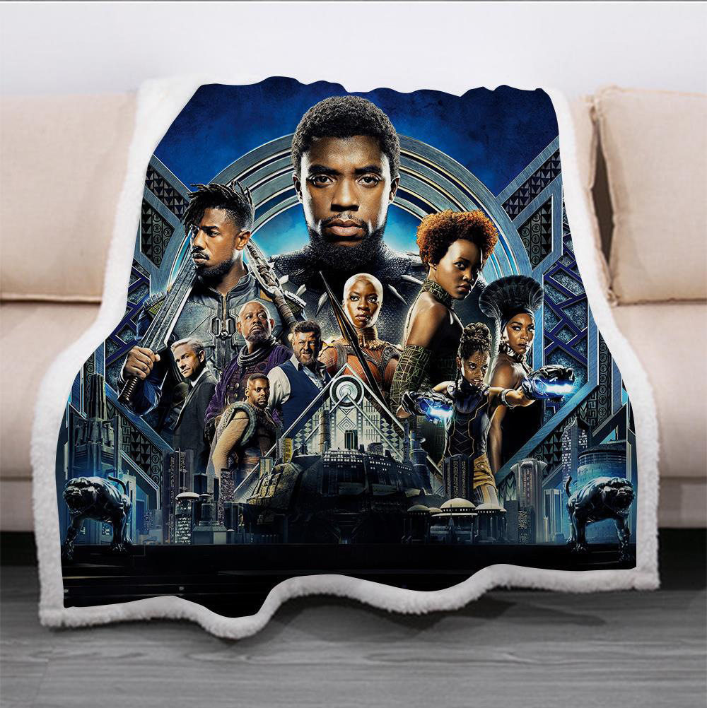 Come and order 3D printed double-layer Arctic fleece blanket DIY Crystal fleece blanket office nap blanket