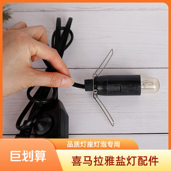 Wholesale Himalayan Pink Salt Lamp Accessories Table Lamp Mineral Salt Lamp National Standard Wire Plug Bulb Dimmable Switch Wire