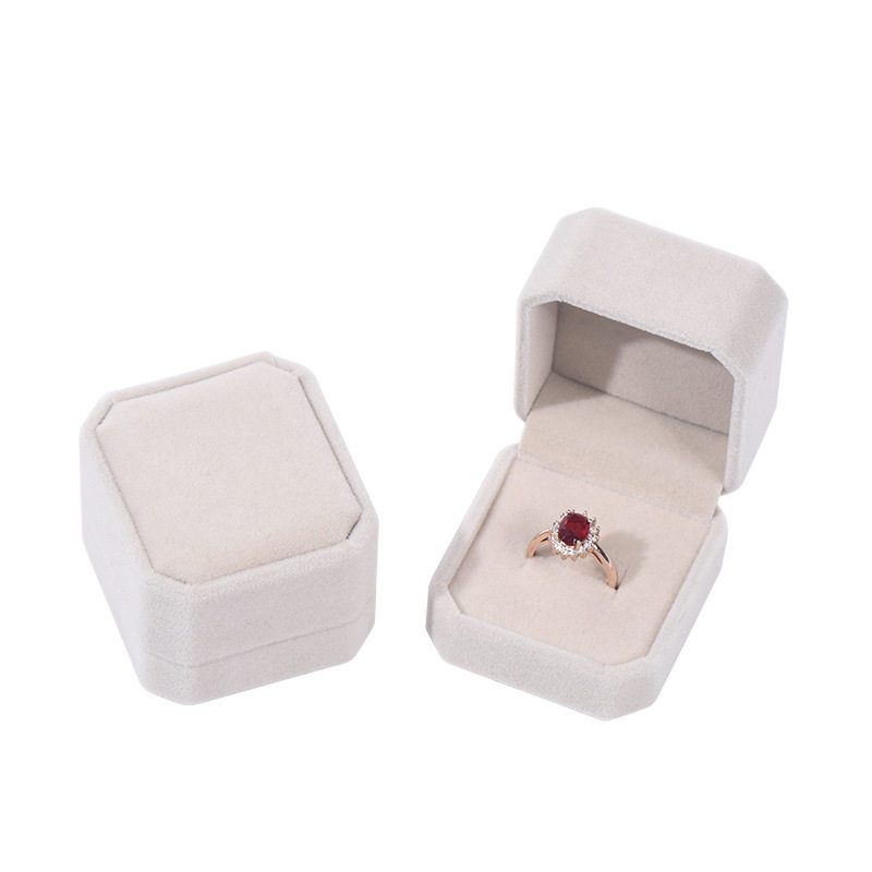 Flannel Jewelry Packaging Box Flannel Ring Pendant Box Earrings Bracelet Necklace Jewelry Box Ring Jewelry Box