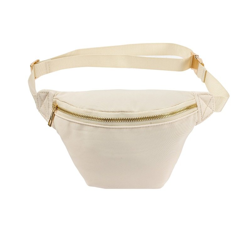 厂家直销尼龙防水腰包户外活动收纳包运动斜挎包马卡龙色跑步腰包