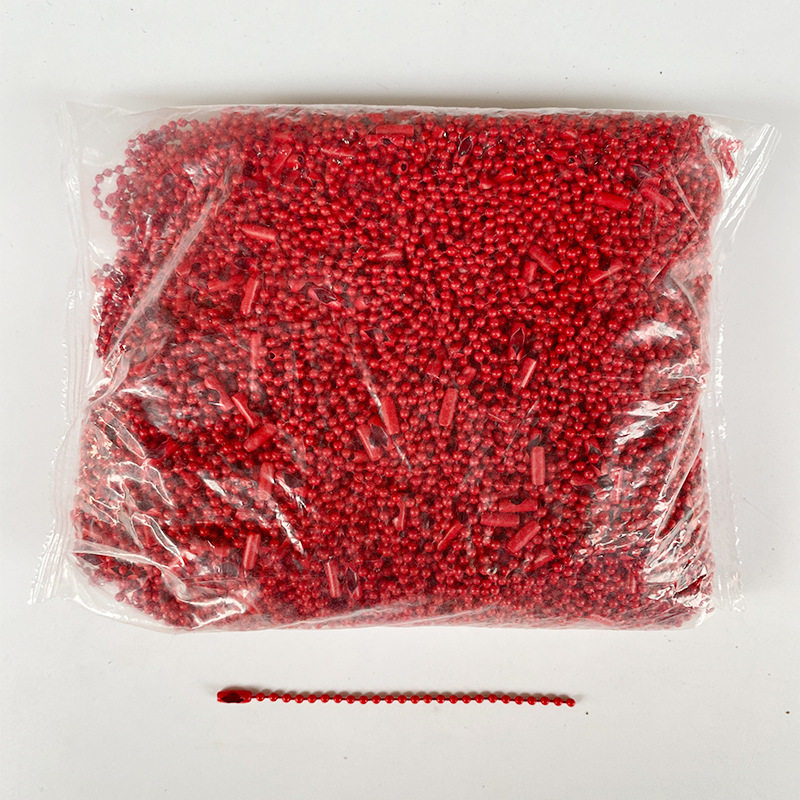 珠链现货批发彩色烤漆波珠链圆珠链diy饰品配件挂链链条吊牌链子