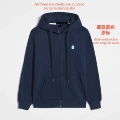 Zipper royal blue sky blue label