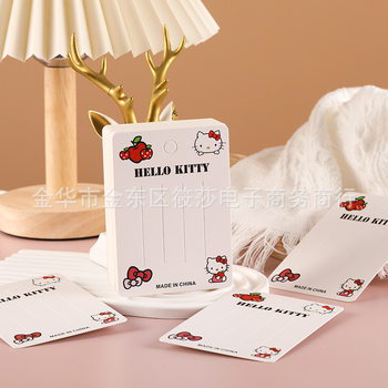 New children's hairpin accessories cardboard cartoon cat square clip packaging paper card 10.5*7.5 handmade accessories