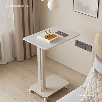 Cream Style Bedside Table Small Bedroom Home Simple Modern Light Luxury Alternative Iron Mobile Storage Rack Side Table