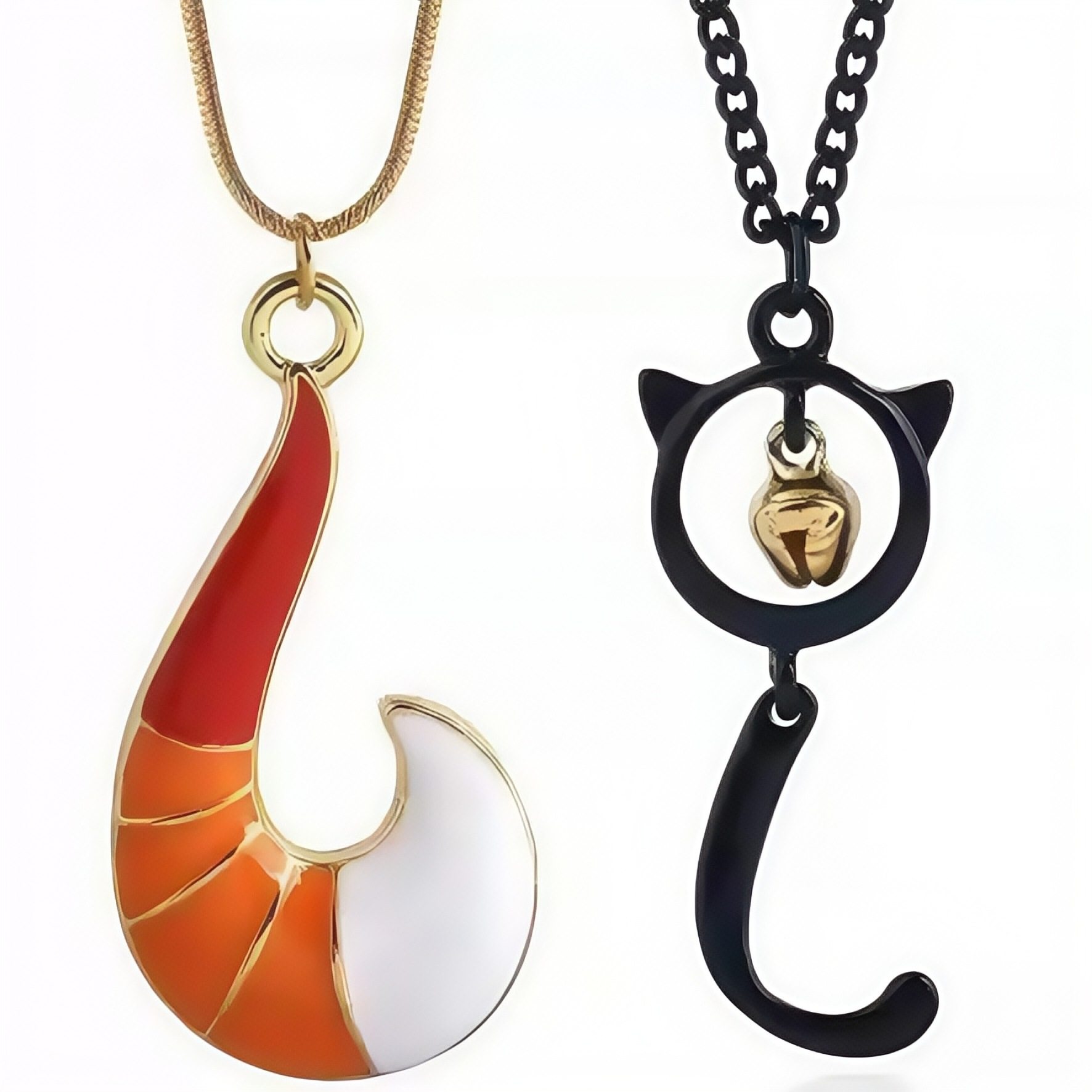 Suxin Cross-Border European and American Hot-Selling Ocean Romance Fox Tail Necklace Creative Niche Snake Chain Clavicle Chain Wholesale