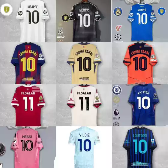 2526 Real Madrid Jersey Champions League Home Mbappe Yamal Palmer Football Uniform Real Madrid Cross-Border