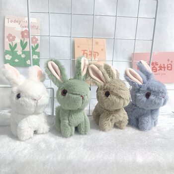 New Internet Celebrant Simulation Bunny Pendant Plush Toy Doll Bag Pendant Keychain Rag Doll