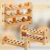 Spot Wooden Egg Tray Household Kitchen Storage Rack Egg Storage Rack Kitchen Tabletop Egg Tray