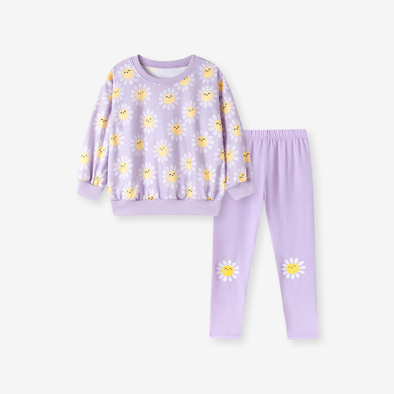 Girls' Autumn Set Wholesale, Cute Kids' Fall Wear, Long-Sleeve Toddler & Little Kid Outfit