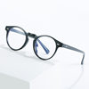2022 new round frame beige nail color anti-blue light glasses cross-border Amazon men and women fashion glasses frame
