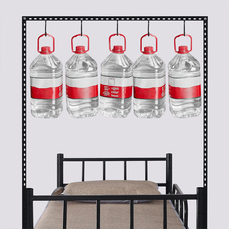 College Dormitory Clothes Hanging Artifact Clothes Drying Rod Lower Bunk Upper Bunk Clothes Drying Rack Hook Bed Hanging Rack Bedside Storage