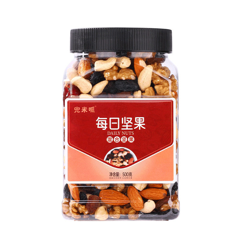 Daily nuts 500g large canned mixed dried fruit pregnant women and children leisure snacks without adding dried fruit fried goods wholesale