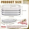 Delicatessen Meat Box Multi-Layer Refrigerator Sealed Storage Box Bacon Food Storage Box with Lid Transparent Packaging Fresh-Keeping Box