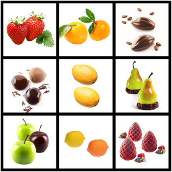 A Variety of Simulated Fruit Mousse Silicone Cake Molds Pear Apple Pineapple Peach 3D One Durian Raspberry