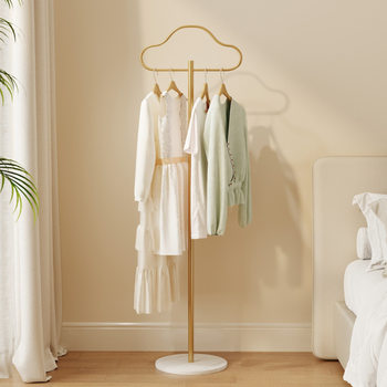 Simple Bedroom Coat Rack Floor-standing Bedside Hanger Living Room Rental House Clothes Shelf Home Light Luxury Clothes Hanger