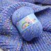 Pointillism Silk Barbie Plush Yarn Ball Medium Thick Hand-Knitted Baby Thread Sweater Scarf Bag Material Wool Ball