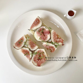 American TTUXTON High Temperature Resistant Ceramic Dinner Plate Western Restaurant Oven Special Steak Plate