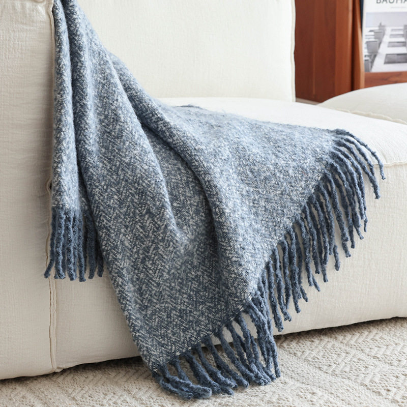 Cross-border New American Sofa Casual Blanket Shawl European and American Amazon throw Soft Dress Model Room Decorative Blanket