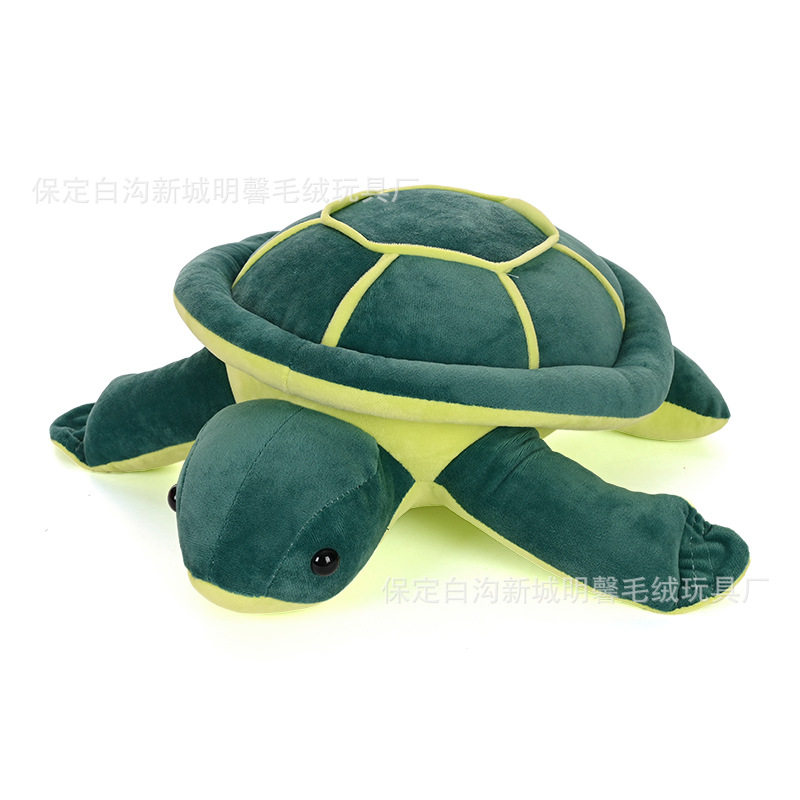 跨境仿真海龟毛绒玩具金钱龟公仔胖版乌龟抱枕厂家现货批发大眼龟