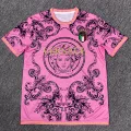 Pink and black italian football fans