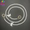 New Bow High-Gloss Pearl Chain Pearl Bag Strap Wholesale Bag Chain Little Bee Amplifier Chain