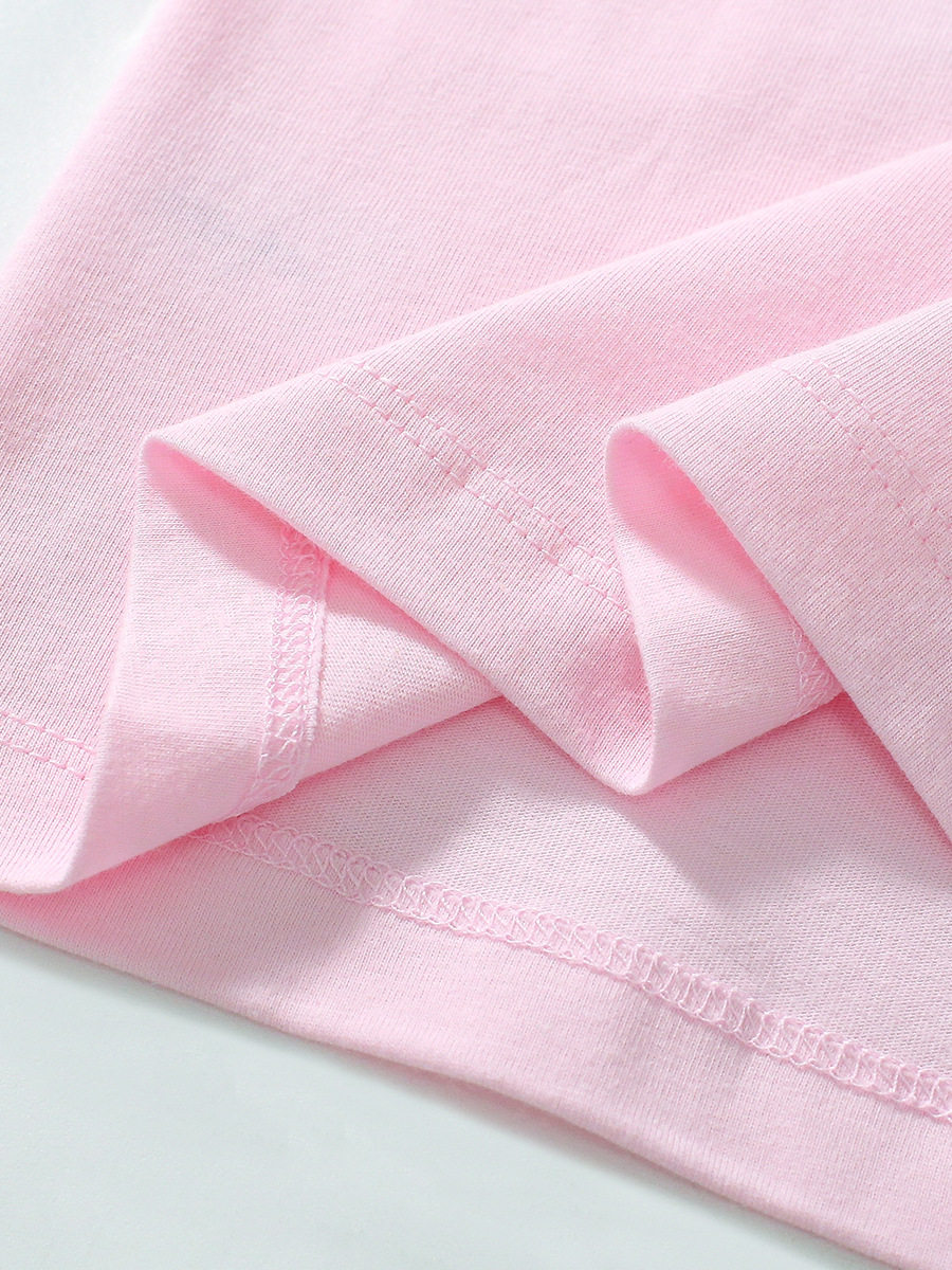 New Cartoon Kids' Top, Summer Cute Girls' Short-sleeve Cotton T-shirt