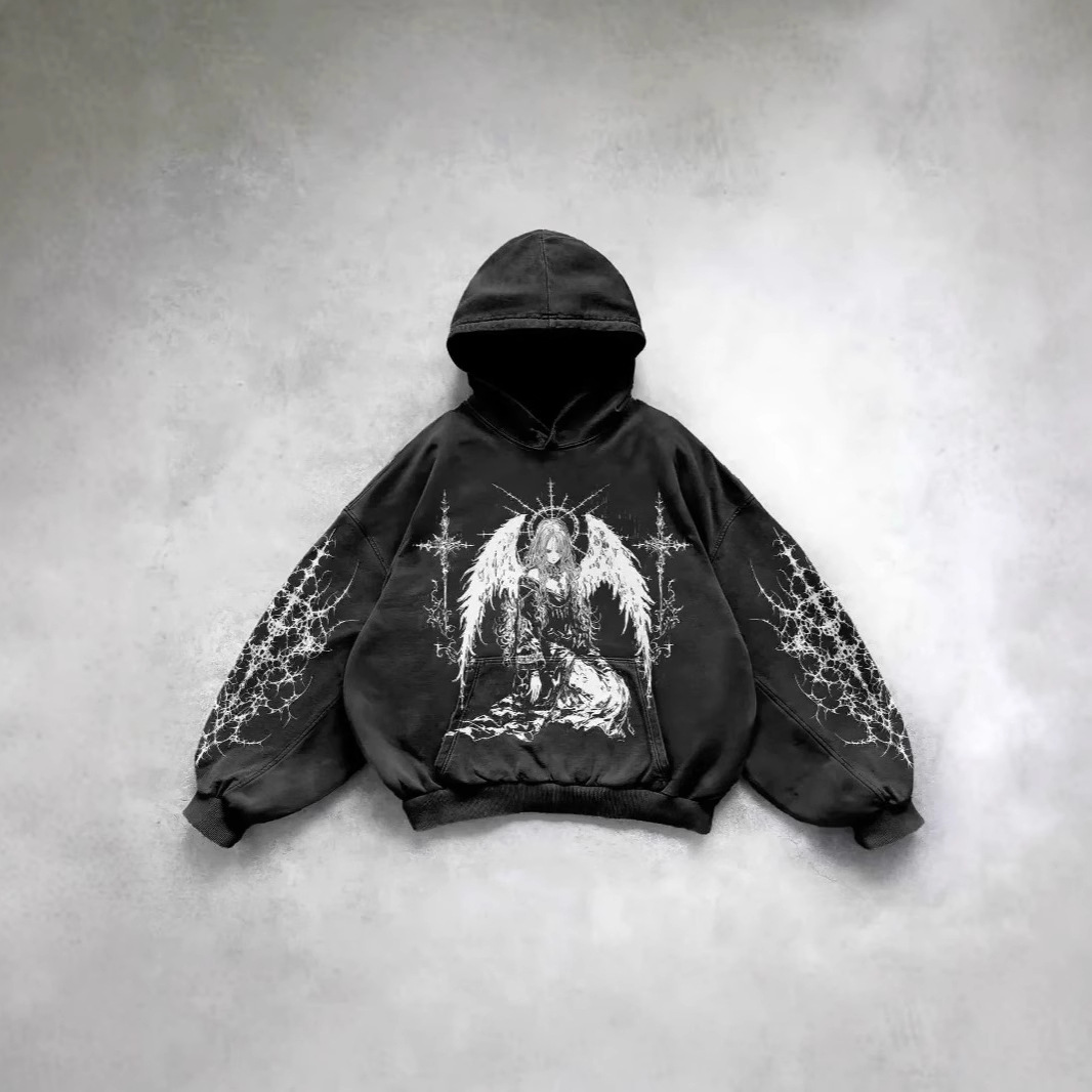 2025 Spring and Autumn Hot Selling Retro Skull Pattern 3D Printed Sweatshirts for Men and Women Trendy Pullover Hoodies