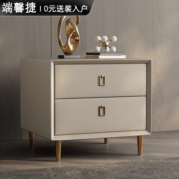 Light Luxury Fashionable Bedside Table Nordic Simple Post-modern Bedroom Internet Famous Ins Storage Small Apartment Storage High Foot