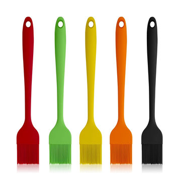 High temperature resistant silicone barbecue brush Silicone oil brush barbecue brush household silicone brush kitchen silicone brush baking tool