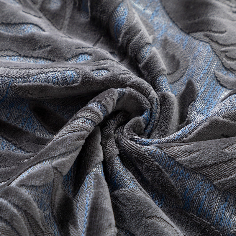 Cross-border Internet Red Maple Leaf Cushion Office Nap Good Living Room Cushion Bedside Large Backrest Pillowcase Cut Velvet