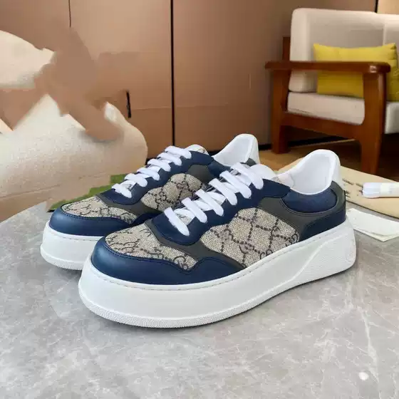 High Version g Brand Thick-Soled Biscuit Shoes 2025 Spring and Autumn New Fashion Internet Celebrity Thick-Soled Height-Increasing Sneakers for Women